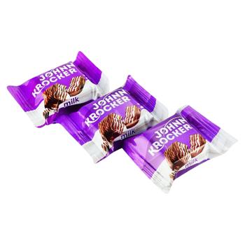 Цукерки Рошен Johnny Krocker Choco Milk Вафельн. - купить, цены на Grono - фото 1