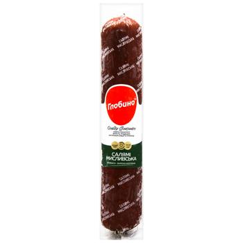 Globino Hunting Salami Boiled-Smoked Sausage High Grade 460g - buy, prices for METRO - photo 1