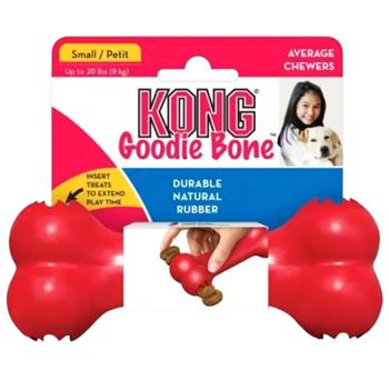 Игрушка Kong Classic Goodie Bone кость-кормушка для собак малых пород S 13,3см - купить, цены на MasterZoo - фото 1