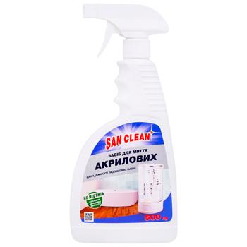Засіб чистячий San Clean для акрилових ванн 500г