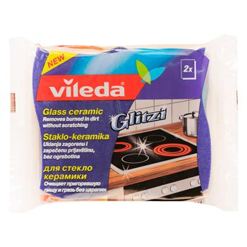 Vileda Kitchen Sponges for Glass-ceramic Surfaces 2pcs - buy, prices for WINETIME - photo 1