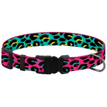 Barksi BronzeDog Urban Art Леопард нейлоновий нашийник для собак S - різнокольоровий - купити, ціни на MasterZoo - фото 2