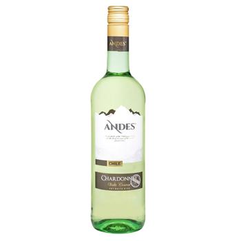 Вино Andes Chardonnay белое сухое 13% 0,75л - купить, цены на NOVUS - фото 1