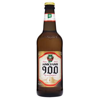 Пиво Микулин 900 светлое 4,7% 0,5л - купить, цены на КОСМОС - фото 1