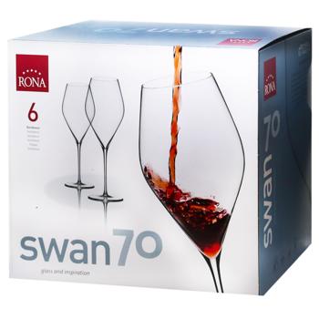 Rona Swan Set of Wine Glasses 6pcs 700ml - buy, prices for - photo 3