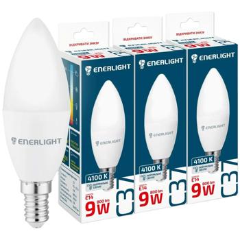 Enerlight LED Lamp C37 9W E14 3pcs - buy, prices for Tavria V - photo 1