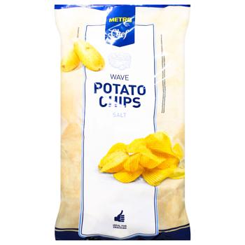 Metro Chef Wave Salted Potato Chips 500g - buy, prices for METRO - photo 1