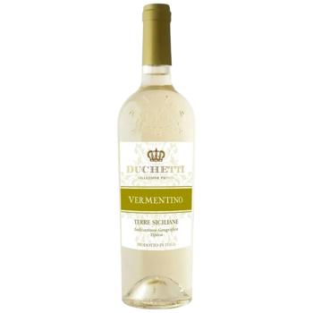 Вино Duchetti Vermentino белое сухое 12,5% 0,75л