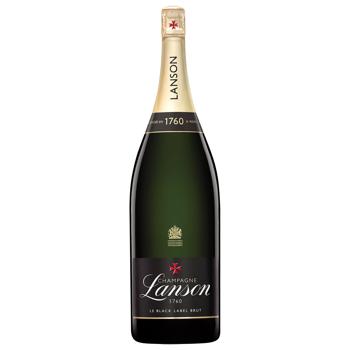 Шампанське Lanson Le Black Label Brut Jeroboam біле брют 12,5% 3л - купити, ціни на WINETIME - фото 1