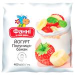Fanni Strawberry-Banana Flavored Yogurt 1% 400g