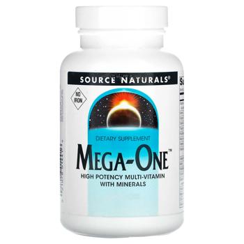 Source Naturals Mega-One No Iron Multivitamin and Minerals 90 tablets - buy, prices for Biotus - photo 1