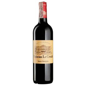 Chateau Le Crock Red Dry Wine 13% 0.75l - buy, prices for - photo 1