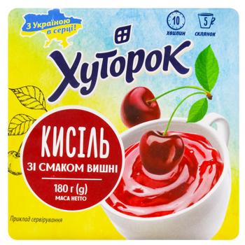 Khutorok Cherry Flavored Kissel 180g - buy, prices for NOVUS - photo 2