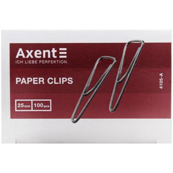 Axent 4105-А Triangular With Bend Paper Clips 25mm 100pcs - buy, prices for ULTRAMARKET - photo 2