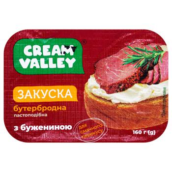 Закуска бутербродна Cream Valley пастоподібна з бужениною 160г - купити, ціни на NOVUS - фото 2