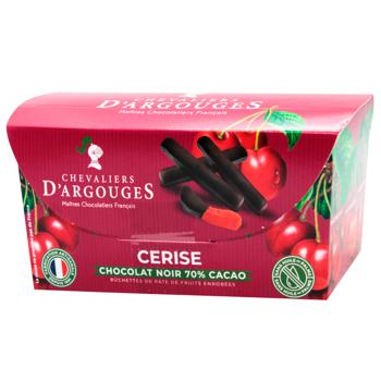 Chevaliers d'Argouges Dried Cherries in Dark Chocolate 150g - buy, prices for WINETIME - photo 1