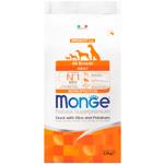 Корм сухий Monge Monoprotein з качкою, рисом та картоплею для собак всіх порід 2,5кг