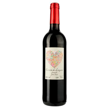 Вино Corazon de Longares Garnacha красное полусладкое 13% 0,75л - купить, цены на Auchan - фото 1