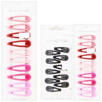 Multicolored Hair Сlips 10pcs 3126-7