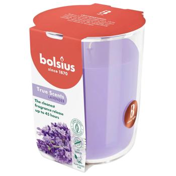 Свіча Bolsius в скл. аром 97/85 True scents лаванда 45 год., арт. 101924940377 - купити, ціни на КОСМОС - фото 2