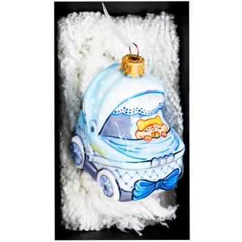 Прикраса ялинкова Різдвяні Історії Візочок для хлопчика - купити, ціни на - фото 4