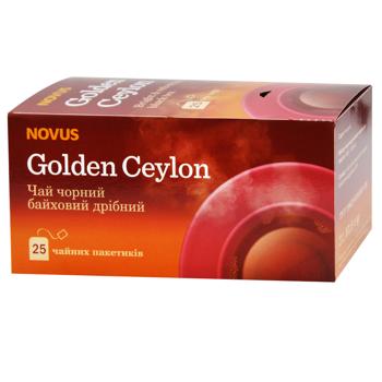 Чай чорний Novus Golden Ceylon 1,5г*25шт - купити, ціни на NOVUS - фото 1