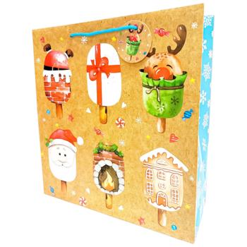 Bourgeois New Year Gift Bag 35x37x12cm - buy, prices for Auchan - photo 1