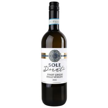 Sole Dorato Pinot Grigio Delle Venezie DOC white dry Wine 12% 0.75l - buy, prices for Ideal - photo 1