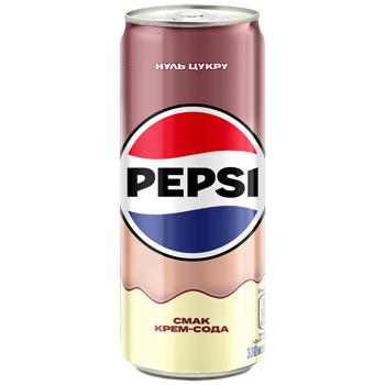 Pepsi Cream Soda Carbonated Drink 0.33l - buy, prices for COSMOS - photo 1