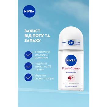 Nivea Fresh  Cherries Roll-On Antiperspirant 50ml - buy, prices for NOVUS - photo 4