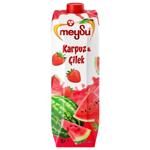 Напиток сокосодержащий Meysu Арбуз-клубника 1л