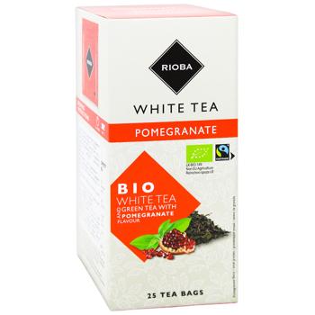 Чай белый и зеленый Rioba Tea Moments Био с ароматом граната 1,75г*25шт - купить, цены на - фото 2