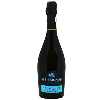 Вино игристое Sizarini Spumante белое сухое 11% 0,75л