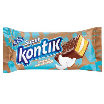 Тістечко бісквітне Konti Super Kontik зі смаком кокоса 50г - купити, ціни на MasterZoo - фото 1