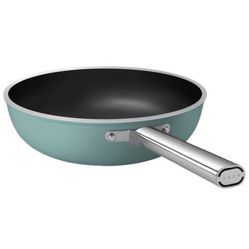 Сковорода-wok Smeg 50x матовая 30см изумрудно-зеленый - купить, цены на - фото 3