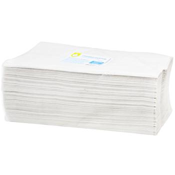 Полотенца бумажные Auchan однослойные 200шт - купить, цены на Auchan - фото 1