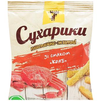 Сухарики 7 пшеничні зі смаком краба 90г