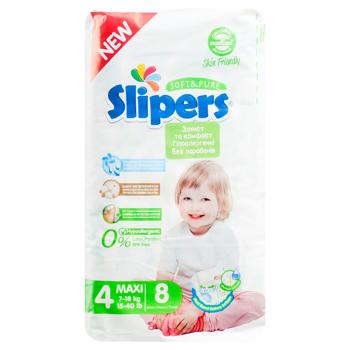 Підгузки Slipers S-204 4 Maxi 7-18кг 8шт - купити, ціни на КОСМОС - фото 3