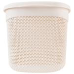 Ucsan Plastic Drop Rectangular Basket with Lid 15l
