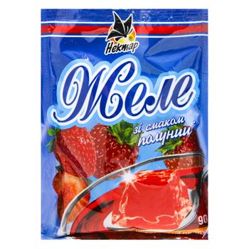 Желе Нектар зі смаком полуниці 90г - купити, ціни на КОСМОС - фото 1