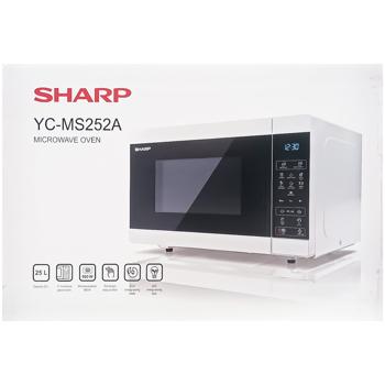 Мікрохвильова піч Sharp YC-MS252AE-W White