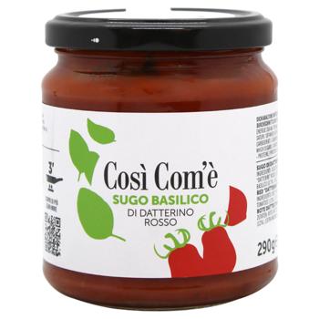 Соус Cosi Com'e з томатів Даттеріно з базиліком 290г - купити, ціни на МегаМаркет - фото 1