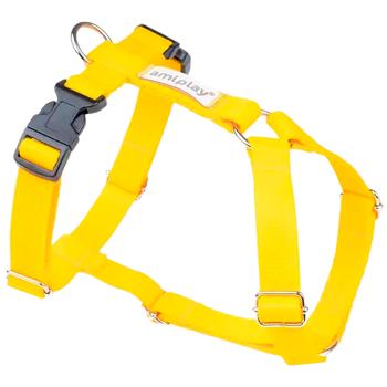 Шлея для собак Amiplay Samba Guard полипропилен 16-25см/25-32см/10мм желтый