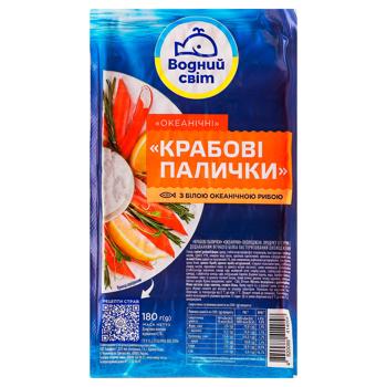 Крабові палички Водний Світ охолоджені 180г - купити, ціни на Торба - фото 1
