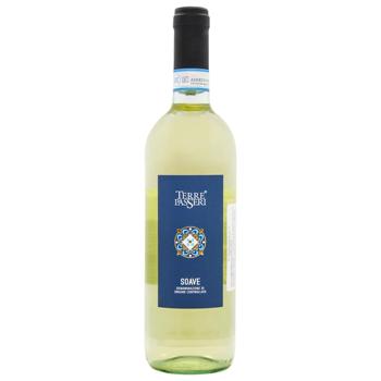 Вино Terre Passeri Soave белое сухое 11,5% 0,75л - купить, цены на МегаМаркет - фото 1