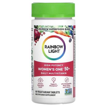 Мультивитамины для женщин 50+, Women's One 50+, Rainbow Light, ежедневные, 60 вегетарианских таблето - купить, цены на Biotus - фото 1