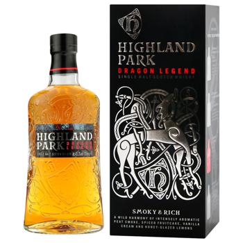 Highland Park Dragon Legends Whiskey 43.1% 0.7l - buy, prices for ULTRAMARKET - photo 1