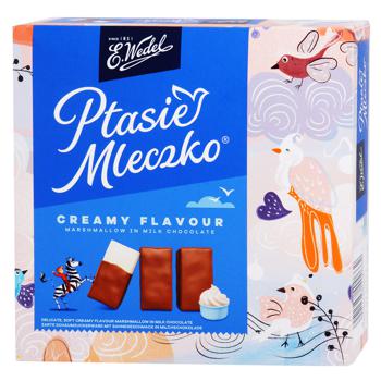 Wedel Bird's Milk Cream Flavored Candies in Milk Chocolate 340g - buy, prices for NOVUS - photo 1