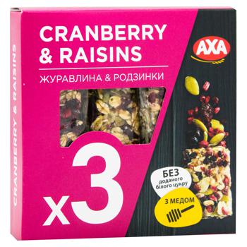 AXA Bar with Cranberries, Raisins, Cereals and Honey 30g x 3pcs - buy, prices for Auchan - photo 2