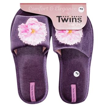 Twins Velor with Sticker Women's Home Slippers s.36-40 in Assortment - buy, prices for - photo 2